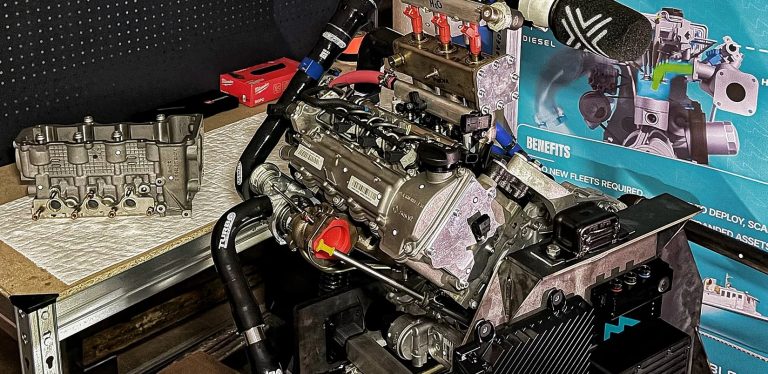 Hidrogén–dízel dualfuel motor és AI-alapú motorfejlesztés